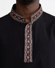 Load image into Gallery viewer, Black Kurta Overshirt